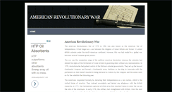 Desktop Screenshot of americanrevolutionarywar.net
